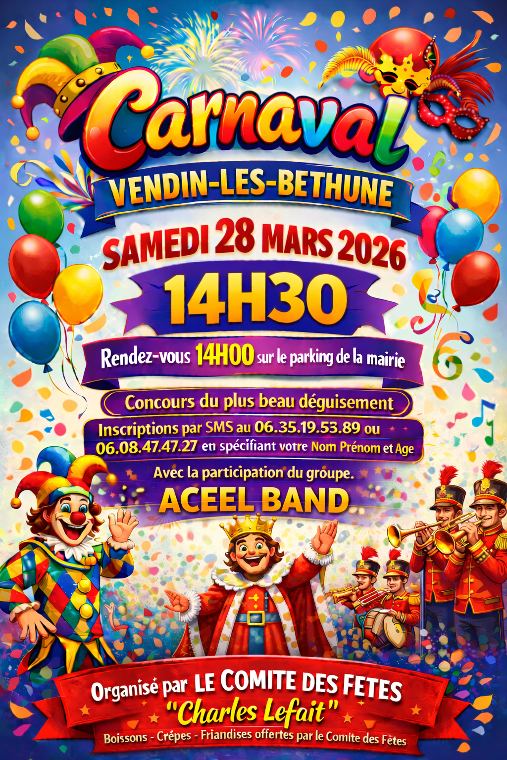 Evenement: Carnaval de Vendin-lès-Béthune 2026